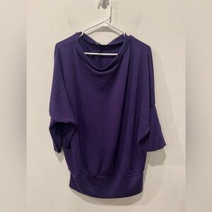 Elegant Plus Size Purple Women's Top Size 2X